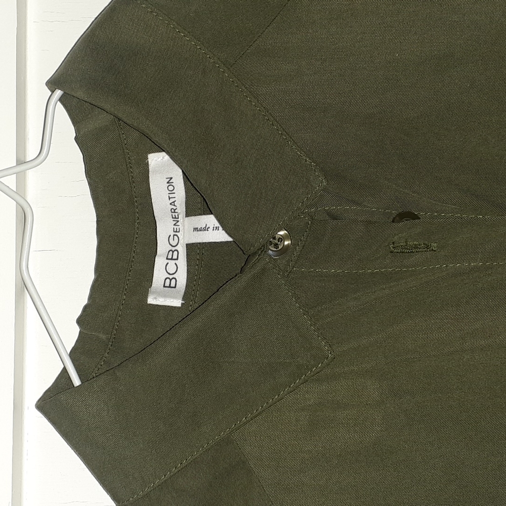 BCBG Tunic dress Size S Olive Green